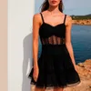 TRAF Yaz Elbise Kadın Giyim Bayanlar Kawaii Kore Moda Elbise Rahat Sukienka Seksi Tasarımcı Toppies 629842 210712