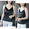 Fashion Women Satin Tank Tops Adjustable Spaghetti Strap hater V-neck Lace Office Lady Top Camisole Plus Size W786 210526