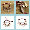 Charm Bracelets Cute Rope Chain Sparkling Star Moon Bracelet One Direction Jewelry Pseiras Femininas Aessory Drop Delivery 2021 Qd4Ir