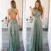 Arrival Sexy Women Multiway Wrap Rope Cross Bandage Dress Halter Long Party Bridesmaids Infinity Robe 210527