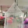 Sommar Princess Canopy Dome Mosquito Net Cover för dubbelsäng Insect Avvisa Netto Tält Rosa Flickor Room Decoration Kids Gardin