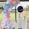 88 pcs/Set Gender Reveal Party Decoration Pastel Balloon Garland Blue Pink Macaron Ballon 36 Inch Boy Or Girl Balloon Supplies 211216