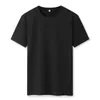 Zomer Nieuwe Mannen 100% Katoen T-shirt Effen Kleur Zachte Touch Stof Heren Basic Tops Tees Casual Mannen Kleding Y0322