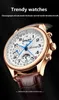 Ailang Top Luxury Brand Mechanical Moon Phase Multi-Function Vattentät Mens Business Style Watch