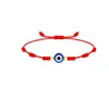 Браслеты ручной работы Lucky Red String Blue Турецкий браслет с подвеской от сглаза Ювелирные изделия для женщин Оптовая продажа