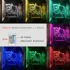 3D LED Boş Akrilik Gece Işığı Bayan Kobayashi Dragon Hizmetçisi Atmosfer Lava tabanı ile dekoratif masa lambası Anime Nightlight6158527