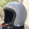 TTCO Helm, klassischer Vintage-Retro-Helm, offenes Gesicht, Motorrad, Japan, Cafe Racer, antikes Motorrad, Fiberglas, geringes Gewicht, Q0630