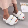 Tofflor 2021 Kvinnor Par Tjockad Sommar Hem Solid Färg Inomhus Badskor Minimalistisk Fashion Serrated Edge Sandals