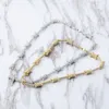 INS style chaud Euro fil chaîne caractère chaîne cubaine plein Zircon bijoux collier accessoires X0509