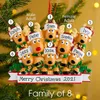 God julgransdekorationer DIY Namn Hälsningsord Inomhusinredning harts Elk Ornaments i 7 Editions Co005