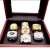 Trendiges Design Tiger Alloy Diamond Championship Ring für Herren, 7-teiliges Set