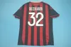 2009 2010 camisa de futebol retrô camisa de futebol vintage 09 10 clássico ac maglia da calcio manga longa Maldini Seedorf Milão Beckham Ronaldinho