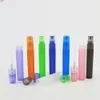 500 x 8ml Atomizer Matte Plastikowa butelka Spray Spray Refillable Zapach Perfumy Zapach Próbka Butelka Czyste tkaniny do podróży PartyHigh Qty