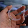 Bangle Bracelets Jewelry A Pair Natural White Chalcedony Jade Agate Bracelet For Women Drop Delivery 2021 C7Bqj