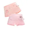 4pcs Cartoon Girls Boxers Boxers Underwear Хлопковое спандекс упругое труси