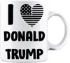 Eu amo Donald Trump Flag Coração Design engraçado Trump Caneca - 11 Oz Caneca De Café