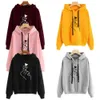 Woman Men Cloth Couples Matching Print Heart Hoodies Sweatshirts Hooded Coat Jacket Tops Y1118