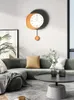 Relógios de parede relógio nórdico design moderno sala de estar decoração de casa leve cozinha luxuriante de luxo quarto de crianças assistir agulha