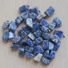 Großhandel gemischte unregelmäßige Naturstein-Charms, blau-weißer Kristall-Rosenquarz-Anhänger für die Schmuckherstellung