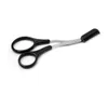 Scissors do aparador de sobrancelha lavável de aço inoxidável com pente removível pestanas removedor de cabelo cortador de barbear titânio