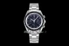 OMF 42mm Moonwatch remontage manuel chronographe montre pour hommes saphir cadran noir marqueurs de bâton Bracelet en acier inoxydable 311 30 42 30 0260z