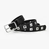 Belts Square Rivet Eyelet Pin Buckle Belt Teen Student Punk Style For Jeans Fashion Casual P238
