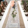 Элегантный джутовый стол бегун мешковины кружева ткань эльбов бегуны свадьба вечеринка украшения дома столик современный 210709