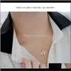 Pendant Necklaces & Pendants Jewelry Drop Delivery 2021 The Korean Drama Miss Yin Enhui Uses A Short Necklace Crystal Hollow Zircon Key Clavi