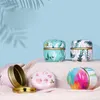 Round Tea Caddy Storage Boxes Tin Cans Nuts Snacks Sealed Jar Packaging Box