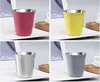 80 / 160ml caneca vinho tumbler vinhos de vidro mini copos de cerveja dupla parede aço inoxidável vácuo isolado copo de copo café café espresso canecas cozinha bebida bebida