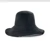 Cappelli Black Bucket per le donne Summer Beach Shade Street Sunscreen Protezione UV all'aperto