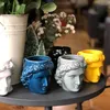 Kreativ keramisk mjölkkaffe Spanien Ancient Greek Apollo Head Mug Roman Skulptur David Vatten Cup 210409