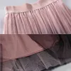 Surmiitro Long Tulle Юбка Женщины весна лето в корейском элегантном элегантном талии плиссированная школа Midi Midi Midi Юбка 210331