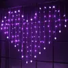 Christmas Decorations LED light string 220V warm white heart-shaped lights strings wedding love curtain 6 colors