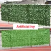 Künstlicher Blattgarten Zaun Screening Roll UV Fade Protected Privacy Wall Landscaping Ivy Panel Dekorative Blumen Kränze2357