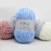 1pc mjuk sammet ull linje Chenille hand stickning garn virka tråd DIY Handcraft stickat garn för kläder hatt halsduk filt y211129