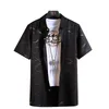 Fashion Design White Black Short Sleeve Casual Shirt Men's Print Beach Blouse Summer Clothing Plus Asian Size 5XL 6XL 7XL 210809