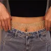 Sexy Body Rhinestone Tassels Waist Cute Bikini Jewelry for Women Fashion Summer Beach Chain Nightclub Jewellery