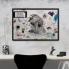 Wes Lang Flying Death Painting Poster Stampa Home Decor Materiale carta fotografica incorniciata o senza cornice