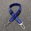 Pet elastic reflective dog Collars safety car seat belt dogs seats belts lead traction rope chain WY1297