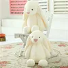 Kids Long Ear Bunny Rabbit Dolls Soft Sweped Animals Sleep Cute Cartoon Pluszowa zabawka Dzieci Easter Birthday Gift TT11258318406