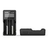 Authentic Xtra VC2S Cargador de batería Pantalla LCD Inteligente Micro USB Entrada 2 Potencia de ranura dual para 18650 26650 Baterías genuinas