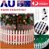 Christmas Decorations TINKSKY White Plastic Picket Fence Miniature Home Garden Xmas Tree Wedding Party Decoration (25 Pieces)