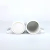 Tasse en céramique blanche vierge de sublimation de 11 oz 15 oz avec poignée ronde enduite de surface brillante Tumbler Parois en verre colorées Thermal SEAWAY RRD13544
