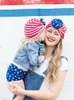 Kids American Independence Day Hoeden Baby Nationale Dag Kinderen Donuts Caps Peuter Rood Wit Streep Star Donut Viering Hoed KBH47