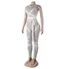 Pantaloni da due pezzi da donna Beyprern Chic See attraverso mesh in gabbia set a due pezzi abiti da donna tracollati e club hook