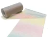 10 quintal / Rolo Rainbow Glitter Tule Rolo de Lantejão de Cristal Organza Sheer Diy Craft Presente Tutu Saia Casa Decoração de Casamento JJE7401