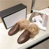 Designer chinelos de peles Princetown mulas genu￭nos apartamentos de couro feminino sapatos casuais sapatos de cadeia de metal masculino de la￧a de veludo de renda tamanho 35-46