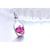 Yutong 2016 Hot Selling Lovely Design Dames Diomedes Ketting Dames Liefde Drift Flessen Hanger Crystal Heart