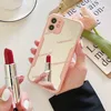 Luxury Designer Cell Phone Cases For Iphone 13 11 12 Pro Max Mini X Xr Xsmax 7 8 Plus Skin Feel Mirror Surface Cover Designer Case9819820